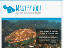 Tablet Screenshot of mauibyfoot.com